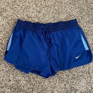 Blue Nike Dri-Fit Drawstring Running Shorts Size Medium